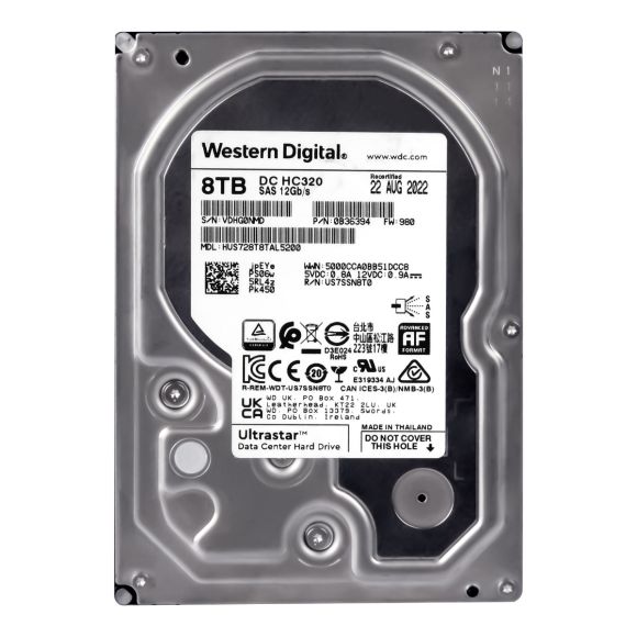 WD UltraStar He8 8TB 7.2K 128MB SAS-3 3.5'' HUS728T8TAL5200