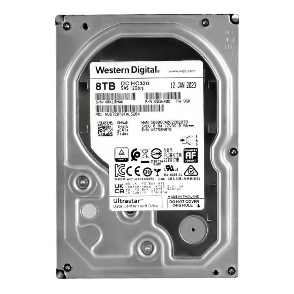 WD UltraStar DC HC320 8TB 7.2K 256MB SAS-3 3.5'' HUS728T8TAL5204