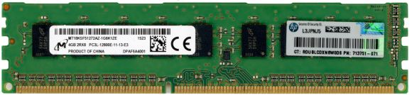 MICRON MT18KSF51272AZ-1G6K1ZE 4GB DDR3 1600MHz ECC UNBUFFERED