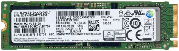 HP L01431-001 512GB M.2 2280 PCIe NVMe MZ-VLB5120