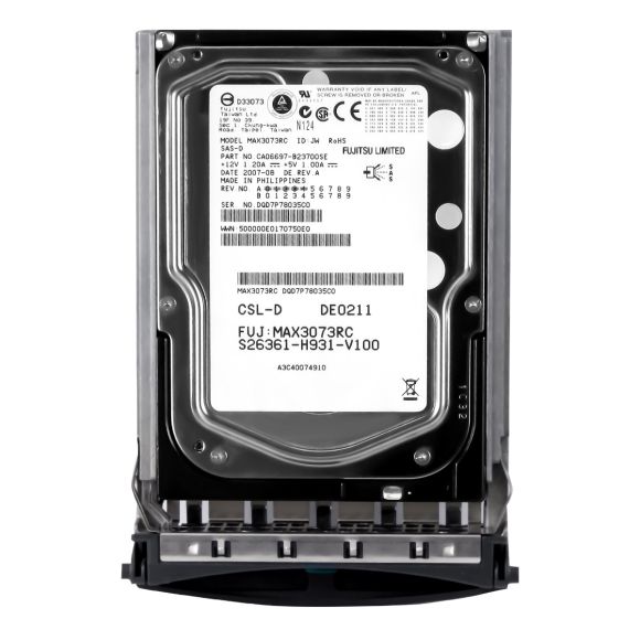 FUJITSU A3C40074910 73GB 15K 16MB SAS-1 3.5'' MAX3073RC