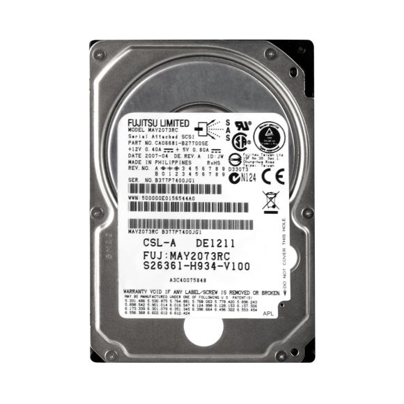 FUJITSU S26361-H934-V100 73GB SAS 3Gbps 10K 2.5"