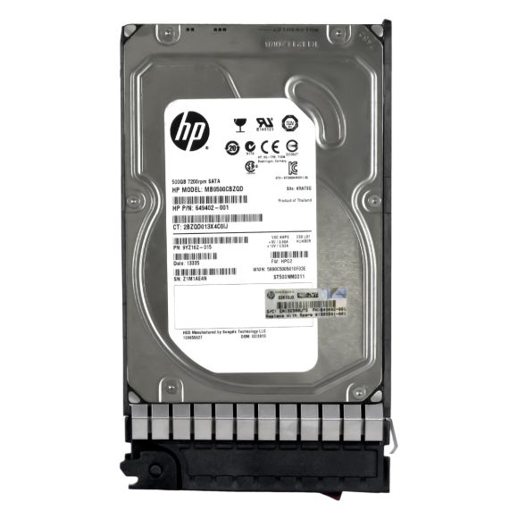 HP MB0500CBZQD 500 GB 7.2k SATA 3.5" 395501-001