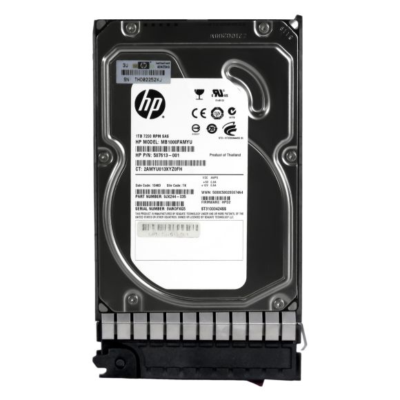 HP 507613-001 508011-001 1TB 7.2K 16MB SAS-2 3.5'' MB1000FAMYU 