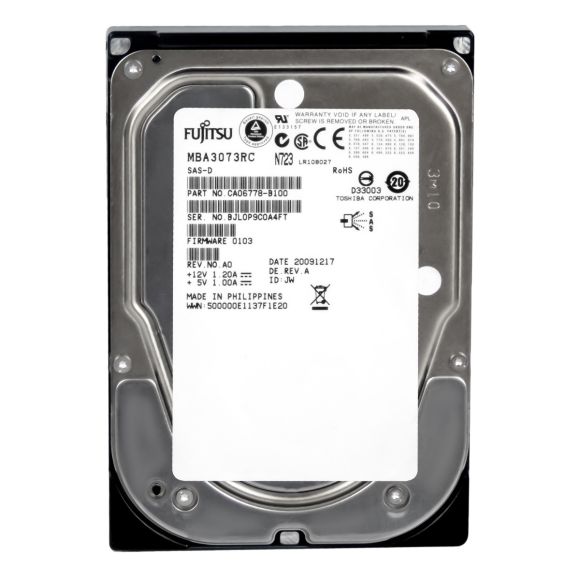 Fujitsu MBA3073RC 73GB 15K 3Gbps sas