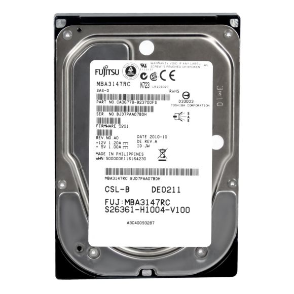 FUJITSU CA06778-B23700FS 146GB 15K SAS 3.5'' MBA3147RC