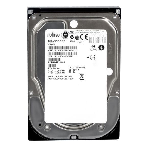 FUJITSU MBA3300RC SAS 300GB 15krpm 16MB