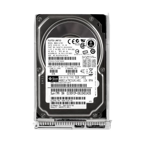 SUN 540-7151-01 146GB 10K 16MB SAS 2.5'' MBB2147RC