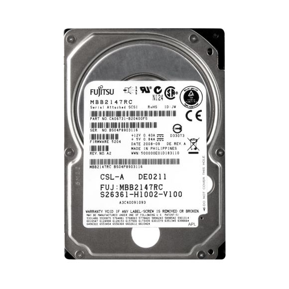 FUJITSU S26361-H1002-V100 MBB2147RC 146GB 10K