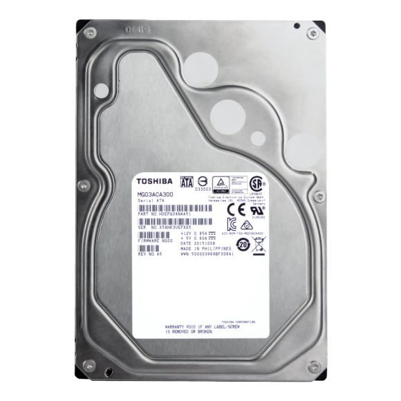 TOSHIBA 3TB 7.2K 64MB SATA III 3.5'' MG03ACA300