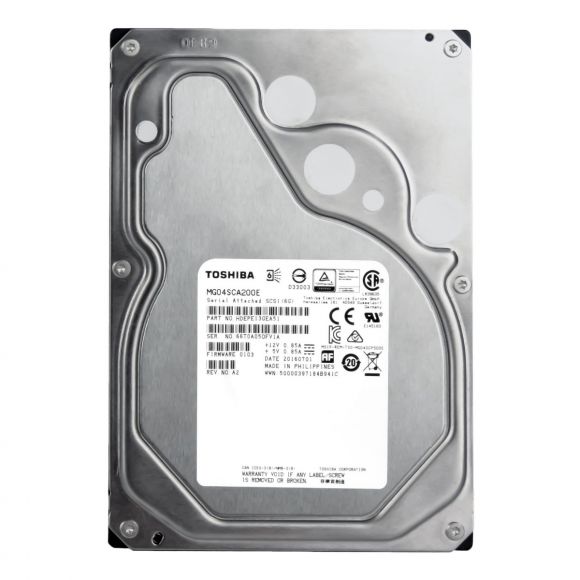 TOSHIBA 2TB 7.2K 64MB SAS-2 3.5'' MG04SCA200E