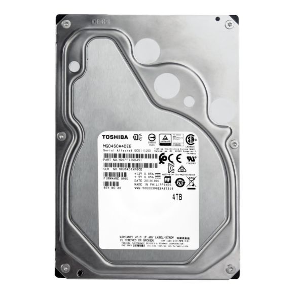 TOSHIBA 4TB 7.2K 128MB SAS-3 3.5'' MG04SCA40EE