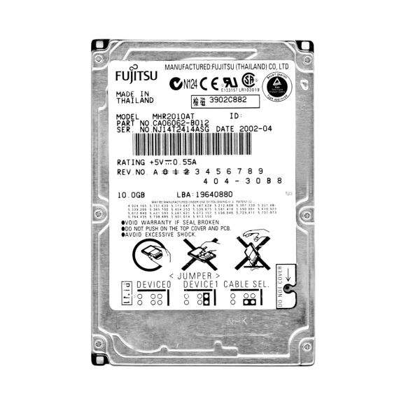 FUJITSU 10GB 4.2K 2MB ATA 2.5'' MHR2010AT