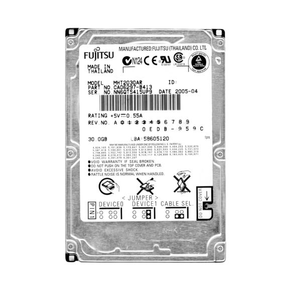 FUJITSU 30GB 4.2K 2MB ATA 2.5'' MHT2030AR