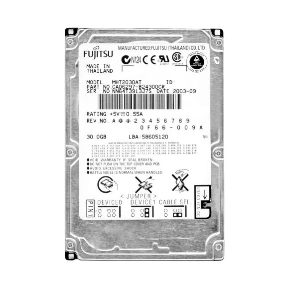 FUJITSU 30GB 4.2K 2MB ATA 2.5'' MHT2030AT