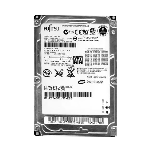 FUJITSU 100GB 5.4K 8MB SATA 2.5'' MHV2100BH