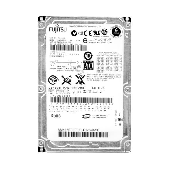 FUJITSU 60GB 5.4K 8MB SATA 2.5'' MHW2060BH