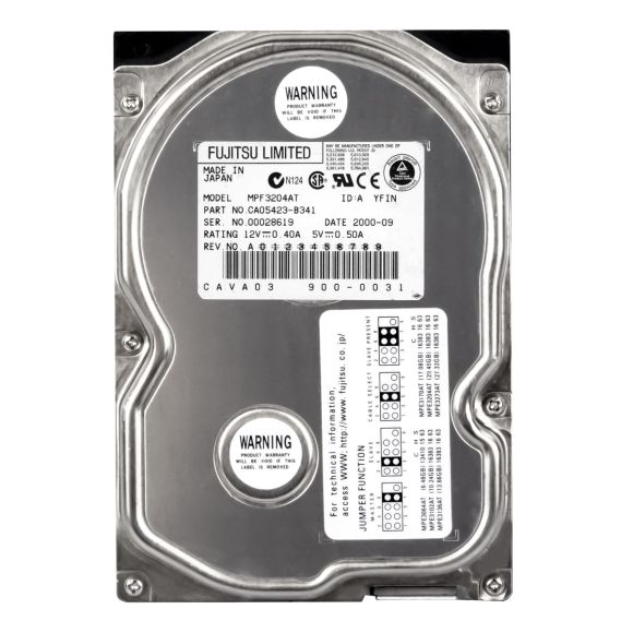 FUJITSU 20.4GB ATA 5.4K 3.5'' MPF3204AT