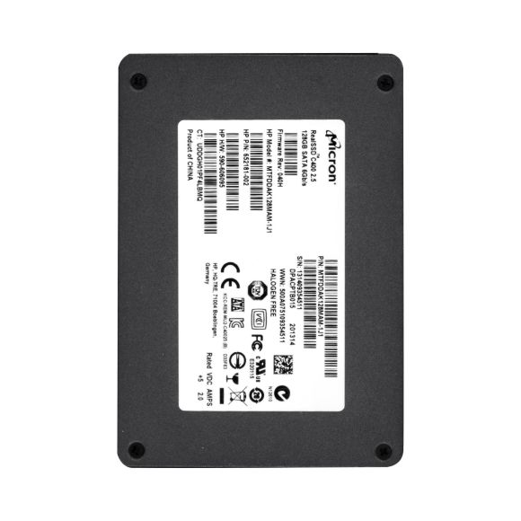 HP 652181-002 128GB MLC SATA III 2.5'' MTFDDAK128MAM-1J1