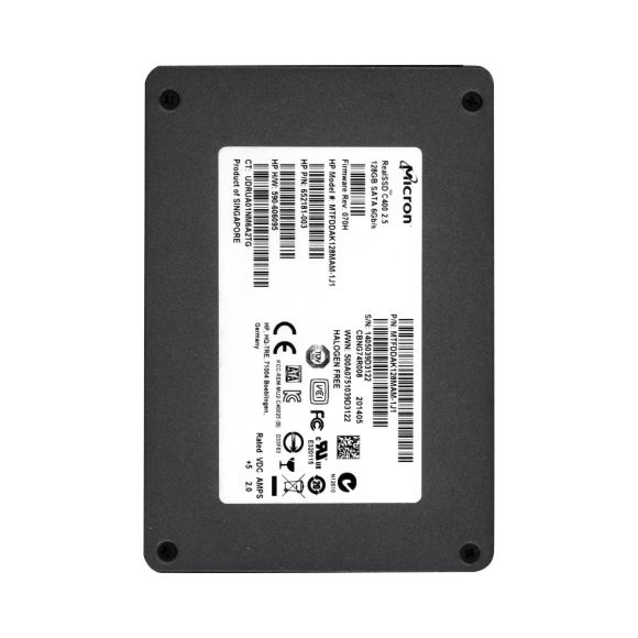 HP 652181-003 128GB MLC SATA III 2.5'' MTFDDAK128MAM-1J1