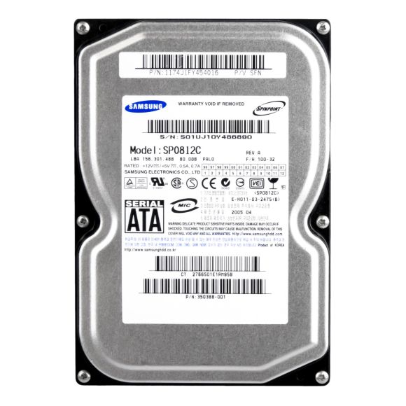 SAMSUNG 80GB 7.2k 8MB SATA 3.5'' SP0812C