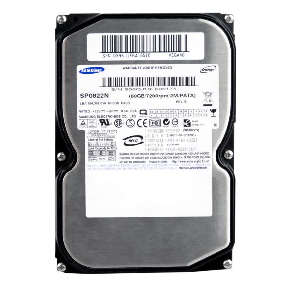 SAMSUNG SP0822N 80 GB 7200RPM 2 MB  ATA 3.5