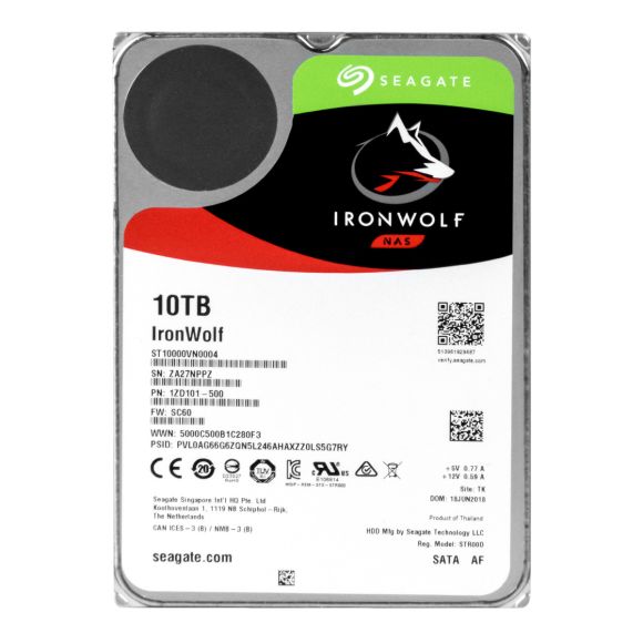 SEAGATE IRONWOLF NAS 10TB 7.2K 256MB SATA III 3.5'' ST10000VN0004