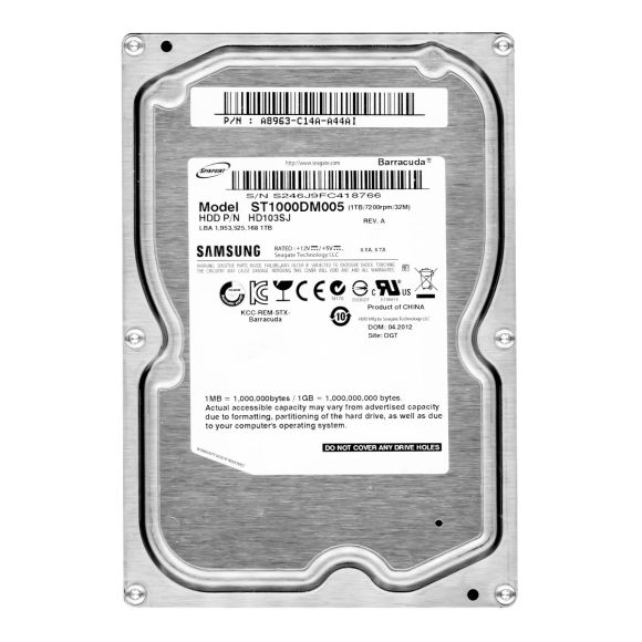 SAMSUNG HD103SJ 1TB SATA II 7.2k 3.5'' ST1000DM005