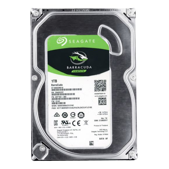 SEAGATE BARRACUDA 1TB 7.2K 64MB SATA III 3.5'' ST1000DM010