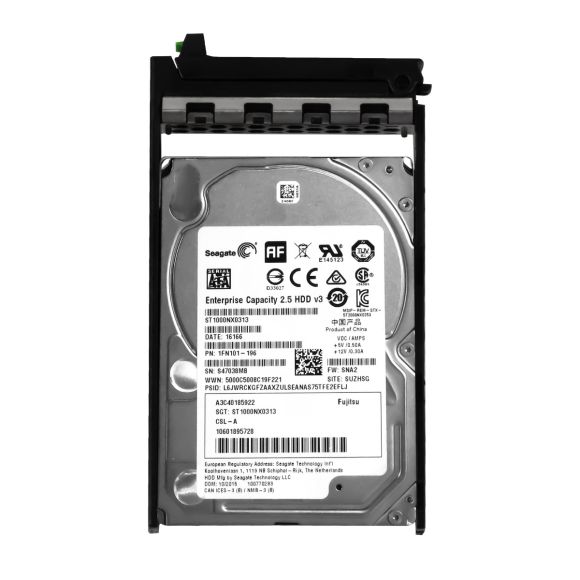 FUJITSU A3C40185922 1TB 7.2K 128MB SATA III 2.5'' ST1000NX0313