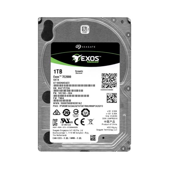 SEAGATE EXOS 1TB 7.2K 128MB SATA III 2.5'' ST1000NX0423