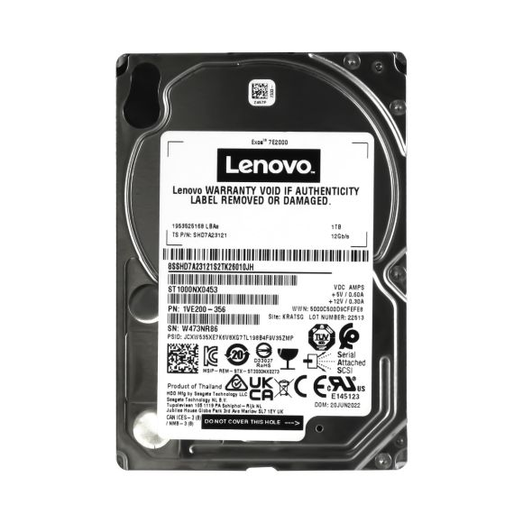 LENOVO 81Y9691 81Y9690 1TB SAS-2 7.2K 128MB 2.5'' ST1000NX0453