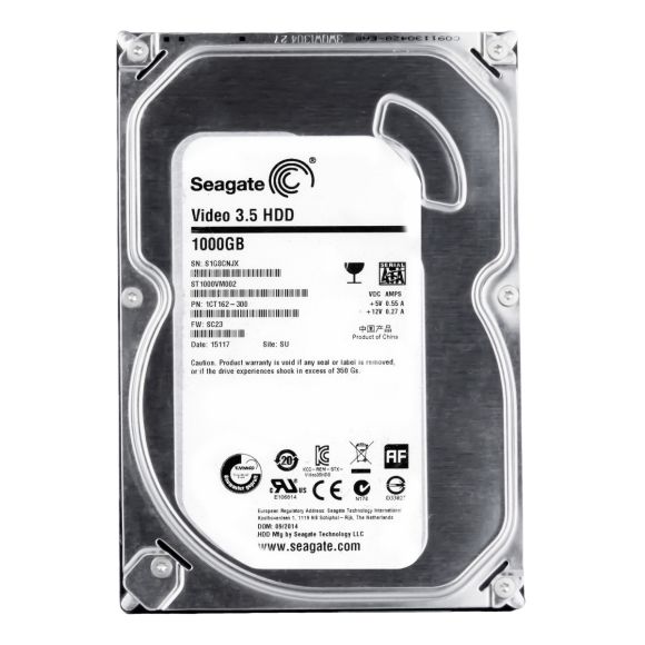 SEAGATE VIDEO 3.5 HD 1TB SATA III 5.9K 64MB 3.5'' ST1000VM002