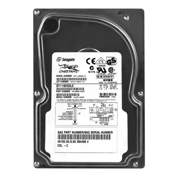 SEAGATE CHEETAH 18.2GB 10K 1MB SCSI Ultra2 3.5'' HH ST118202LC