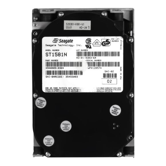 HDD SEAGATE ST1581N 525 MB 4.4k SCSI 3.5'' HH