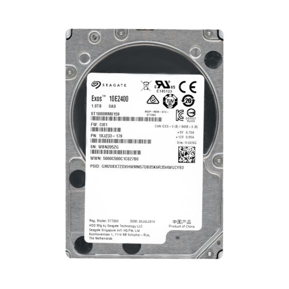 SEAGATE EXOS 10E2400 1.8TB 10K SAS-3 2.5'' ST1800MM0159