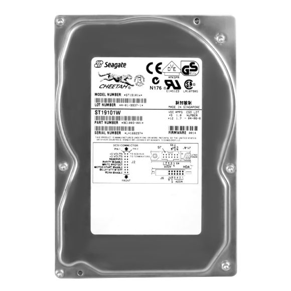 SEAGATE ST19101W 9GB ULTRA160 SCSI 68-PIN CHEETACH 10K 3.5"