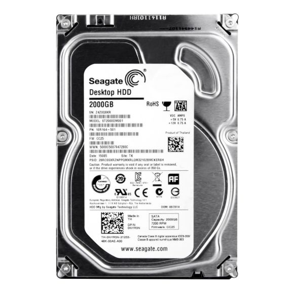 DELL 0NYR3N 2TB 7.2K 64MB SATA III 3.5" ST2000DM001