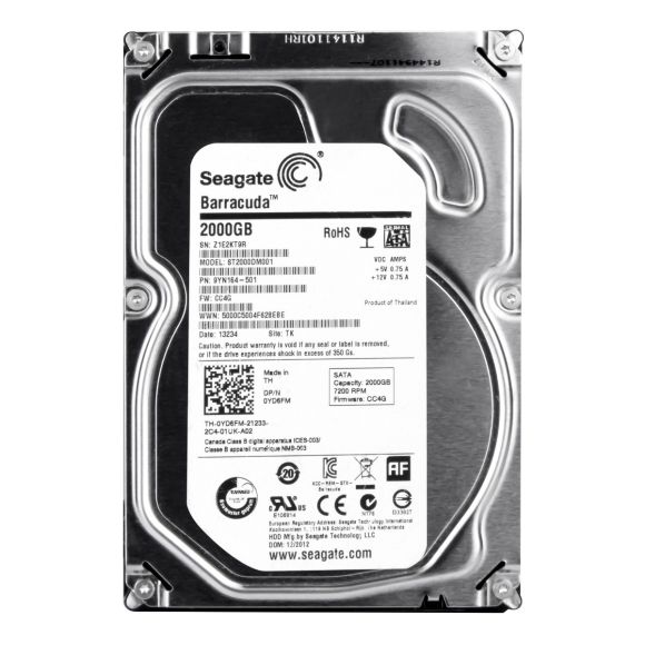 DELL 0YD6FM 2TB 7.2K 64MB SATA III 3.5" ST2000DM001