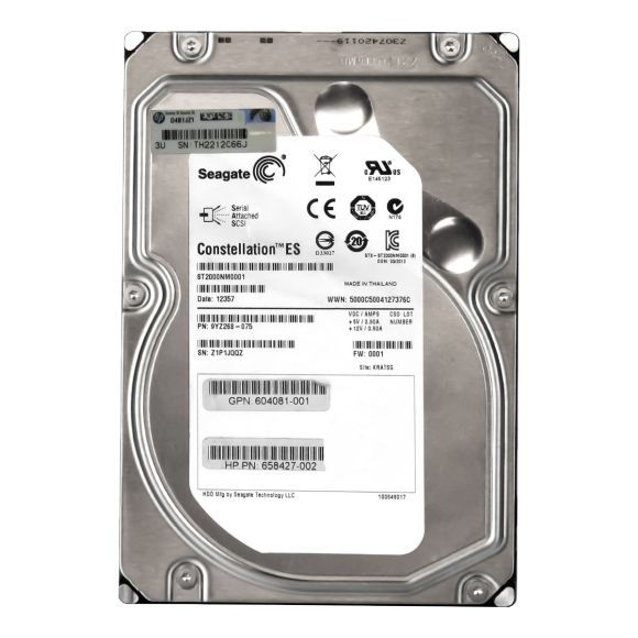 DYSK HP 658427-002 2TB 6G SAS 7.2K 3.5" ST2000NM0001