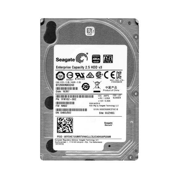 SEAGATE 2TB 7.2K 128MB SATA III 2.5'' ST2000NX0243