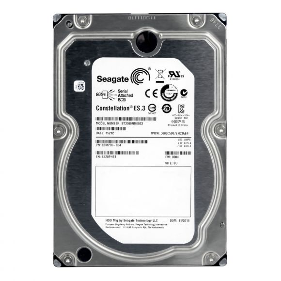 SEAGATE 3TB 128MB CACHE 7200RPM SAS ST3000NM0023