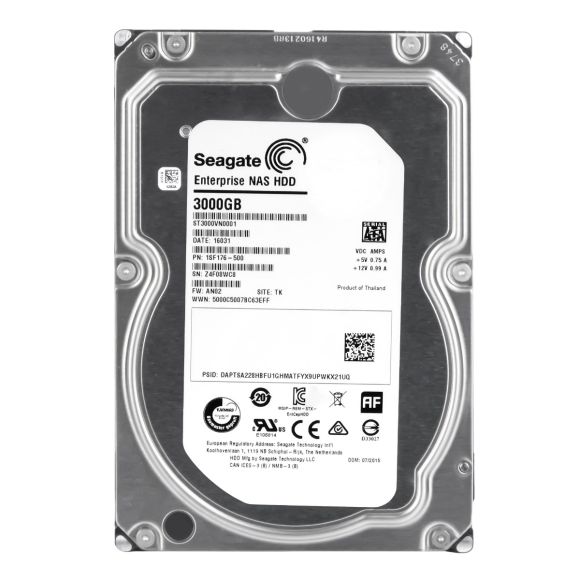 SEAGATE ENTERPRISE NAS HDD 3TB 7.2K 128MB SATA III 3.5'' ST3000VN0001