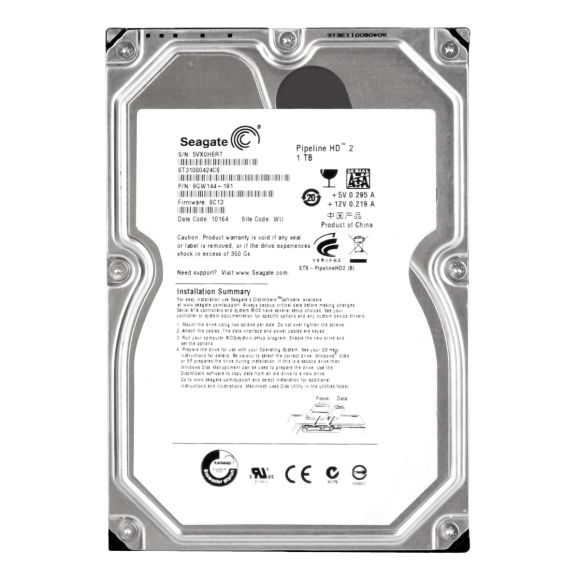 SEAGATE PIPELINE HD.2 1TB 5.9k SATA II ST31000424CS 3.5"