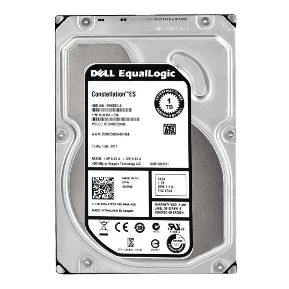 DELL EQUALLOGIC 02HR85 1TB SATA 3.5'' 9JW154-536