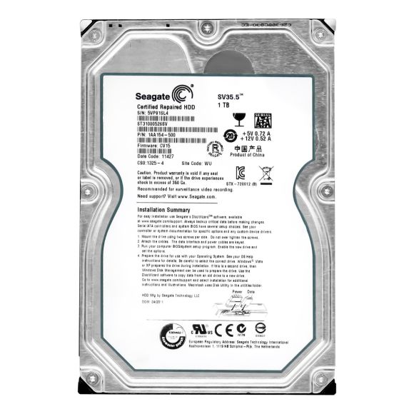 SEAGATE SV35.5 1TB SATA III 7.2K 32MB 3.5'' ST31000526SV