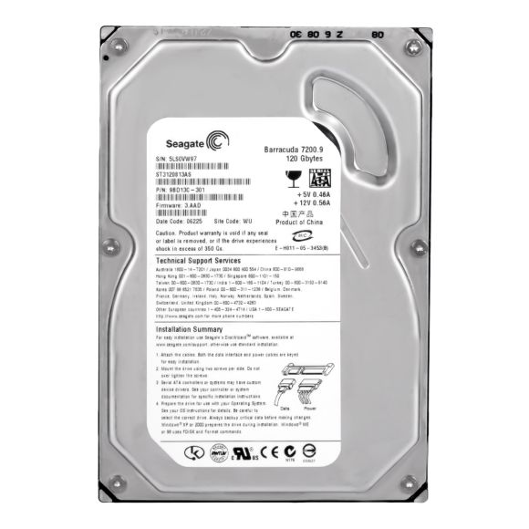 SEAGATE ST3120813AS 120 GB SATA II 7200 RPM 3.5 8 MB