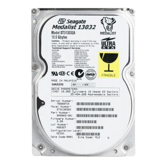 SEAGATE MEDALIST 13GB 5.4K ATA 3.5'' ST313032A