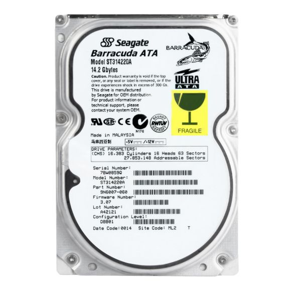 SEAGATE ST314220A 14.2 GB ATA 5400RPM 256KB 3.5