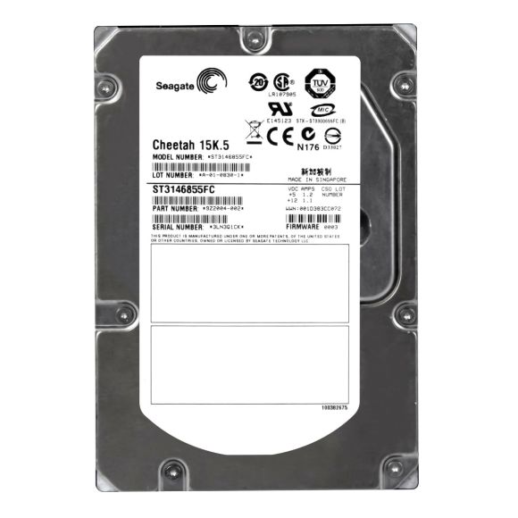 SEAGATE ST3146855FC 146GB 15K FIBRE CHANNEL 3.5''